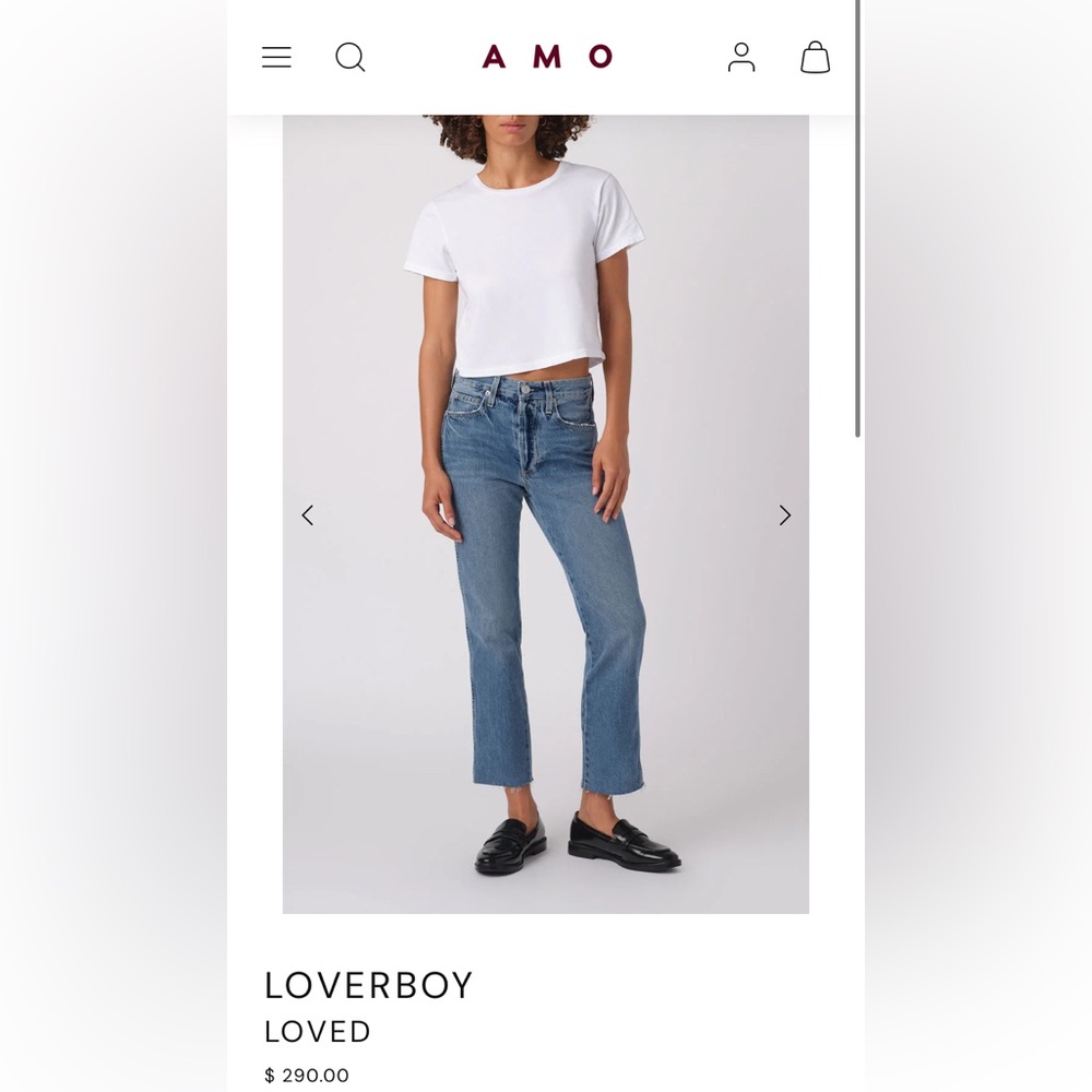AMO Loverboy Straight Leg Jeans